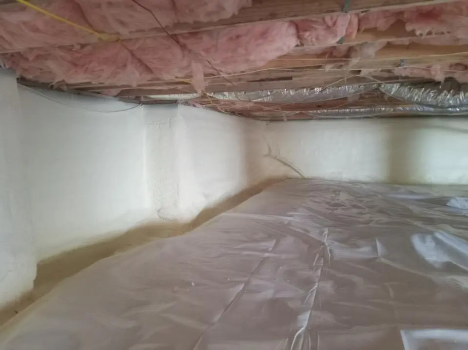 Crawl space encapsulation with closed-cell spray foam for Roof Maintenance in Caddo Mills